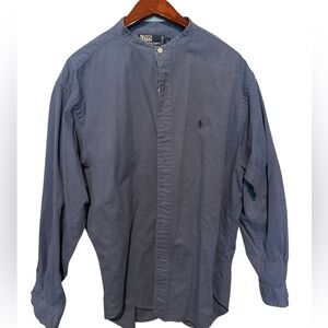 Polo by Ralph Lauren Blue Casual Button Down Shirt with Logo BIG&TALL